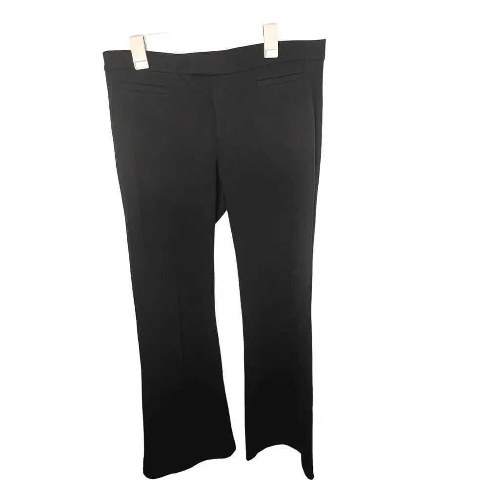 Calvin Klein Jeans size 14 flare leg ponte knit career dark academia trousers